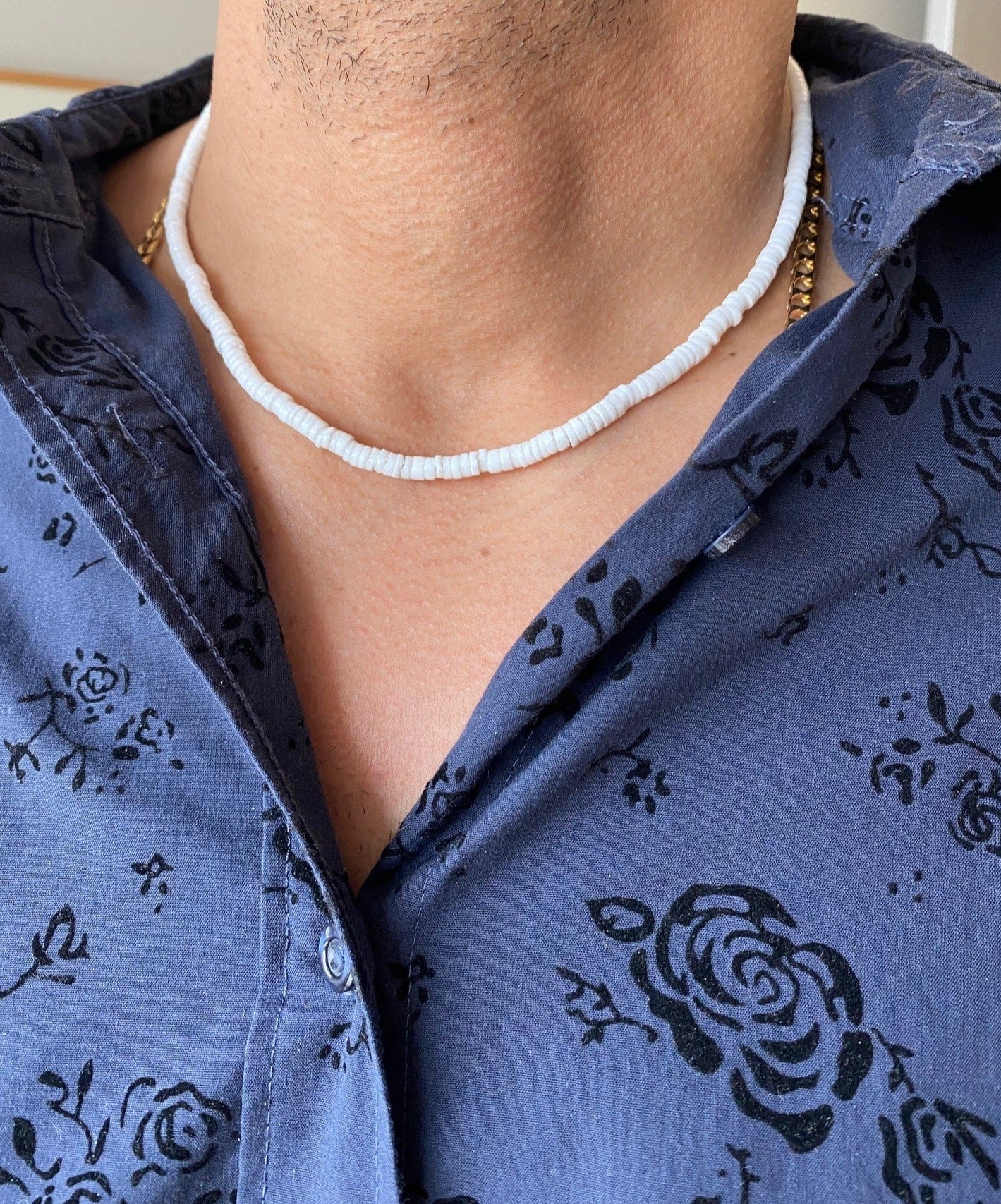 White Puka Button Necklace – Sea Things Ventura